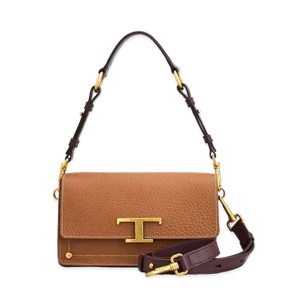 TOD'S T Timeless Crossbody Mini "Brown"