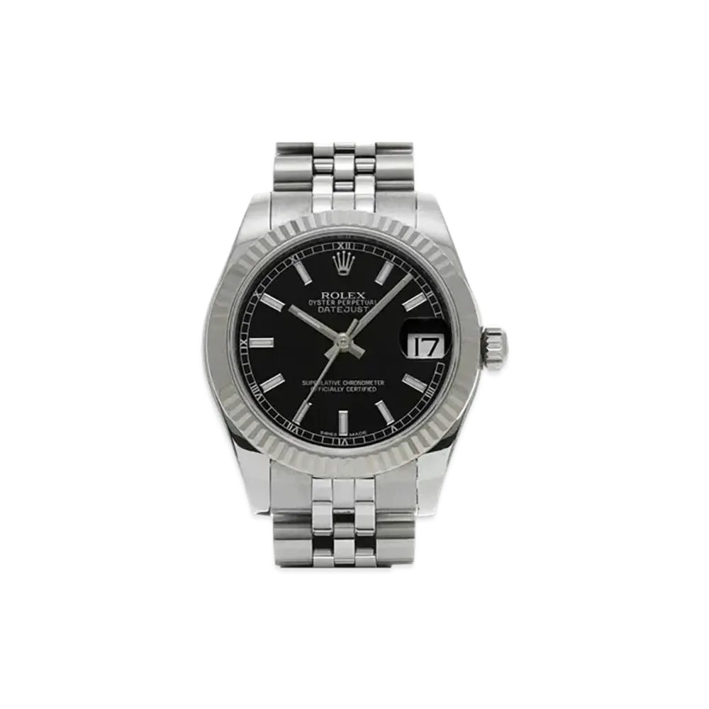 ROLEX Datejust "Black/Stainless Steel/White Gold"