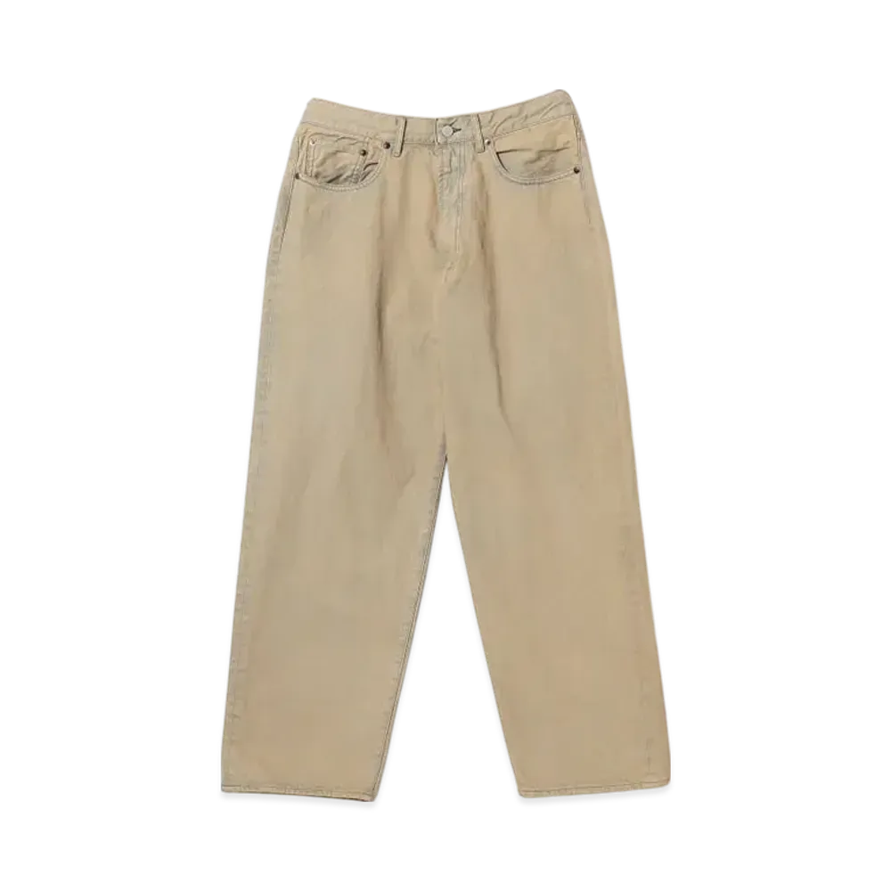 BEAMS Wide Fit Denim Pants "Beige"