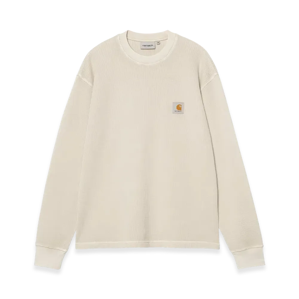 Carhartt WIP L/S Vista Waffle T-Shirt "Fleur De Sel(Garment Dyed)"