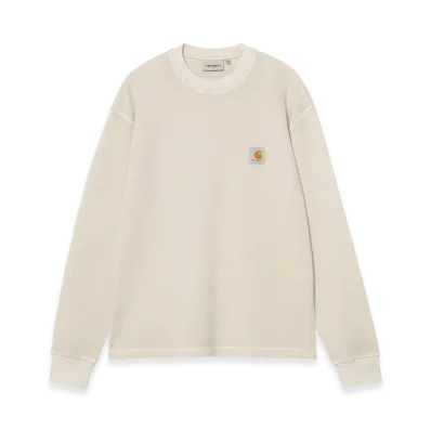 Carhartt WIP L/S Vista Waffle T-Shirt "Fleur De Sel(Garment Dyed)"