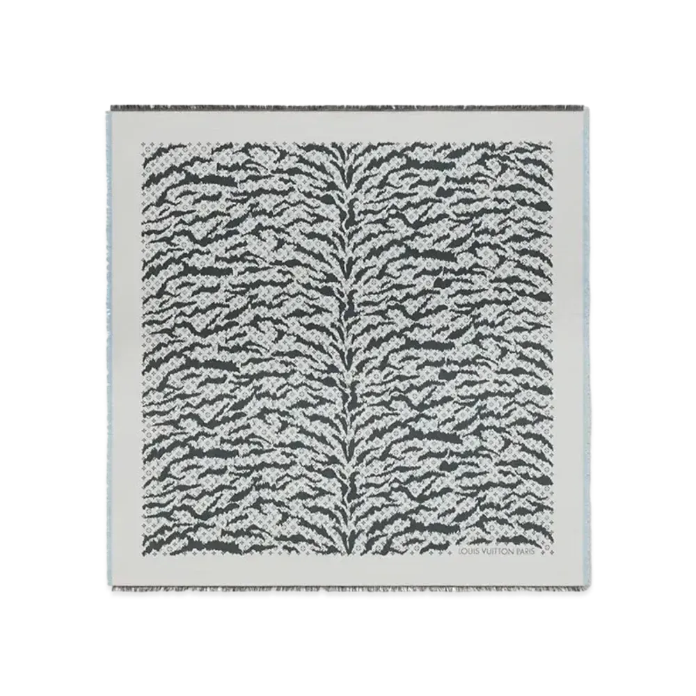 Louis Vuitton Tigergram Shawl "Cream"