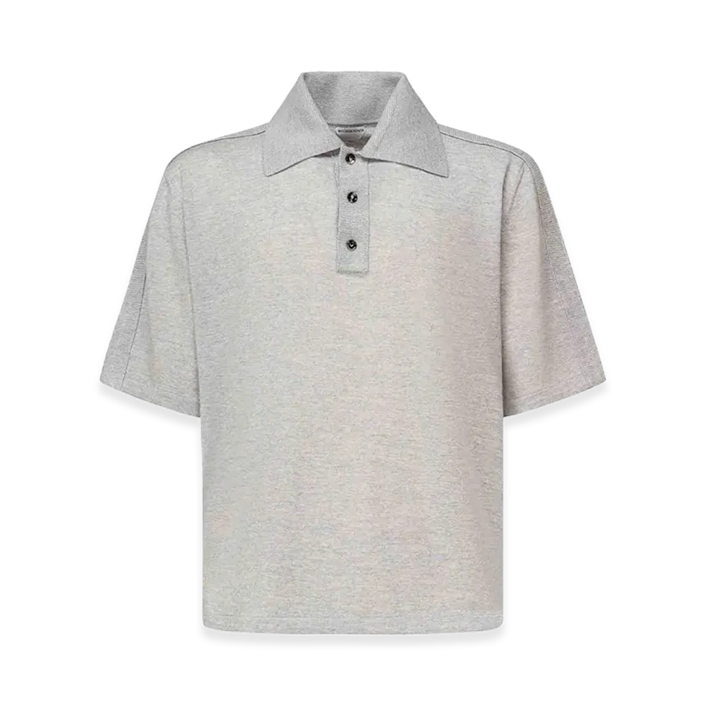 Bottega Veneta Wool Polo Shirt "Grey"