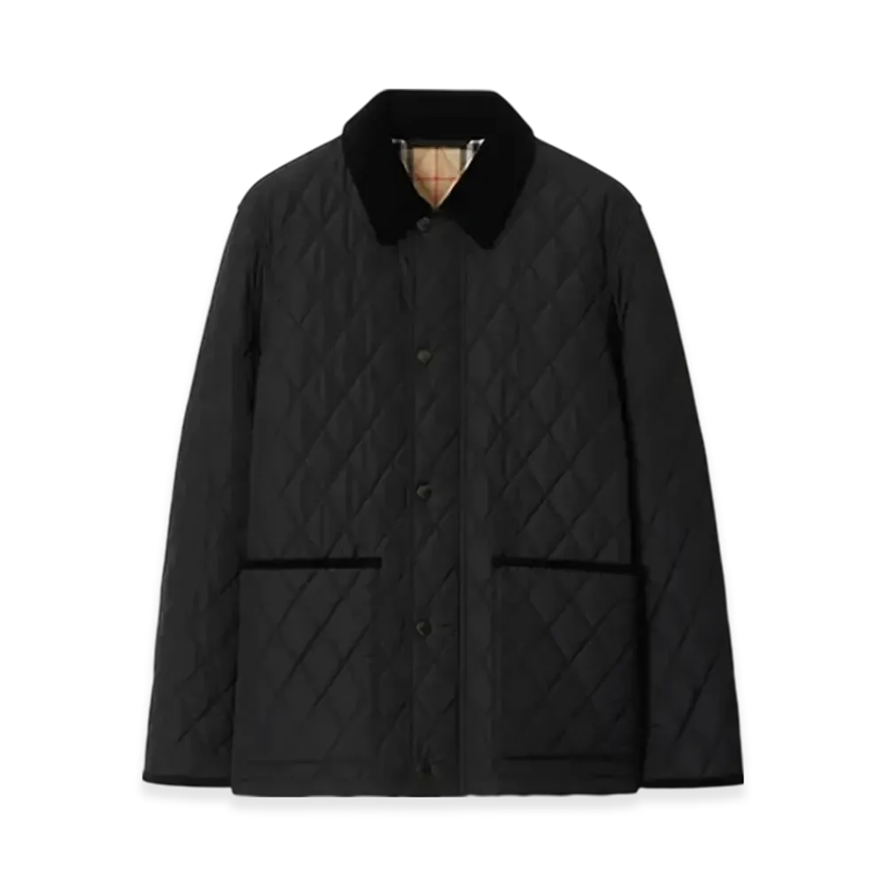 Burberry Quilting Nylon Barn Jacket "Black"