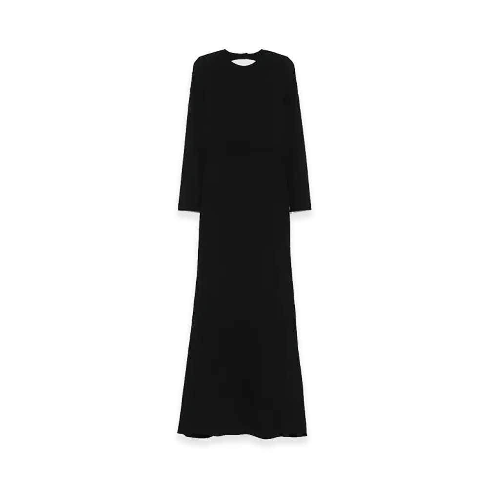 GUCCI Women's Crepe Long Dress "Black"