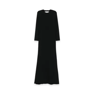 GUCCI Women's Crepe Long Dress "Black"