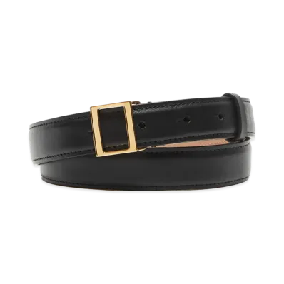 Acne Studios Leather Buckle Belt "Black"
