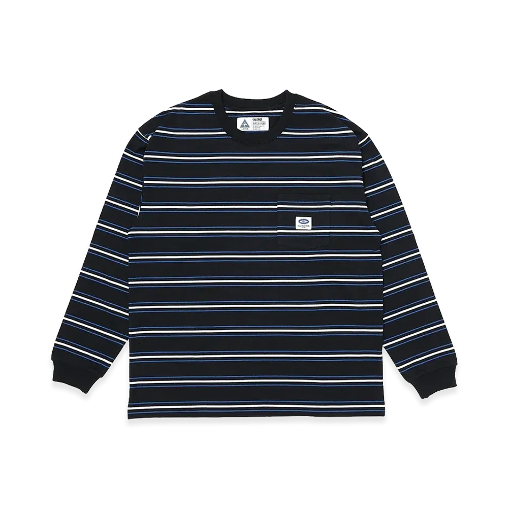 CHALLENGER L/S Authentic Border Tee "Black"