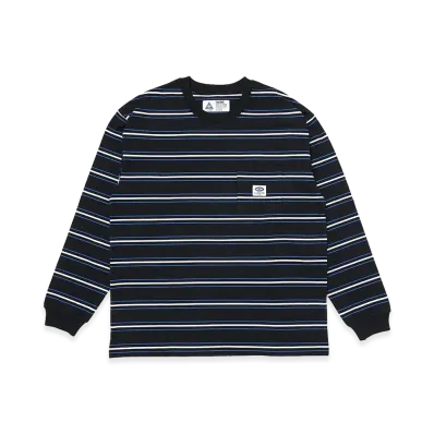 CHALLENGER L/S Authentic Border Tee "Black"