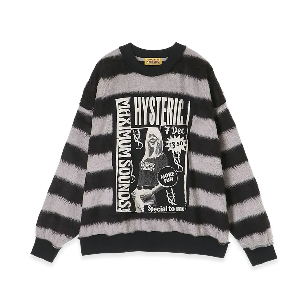 HYSTERIC GLAMOUR Maximum Sounds Sweatshirt "Black"