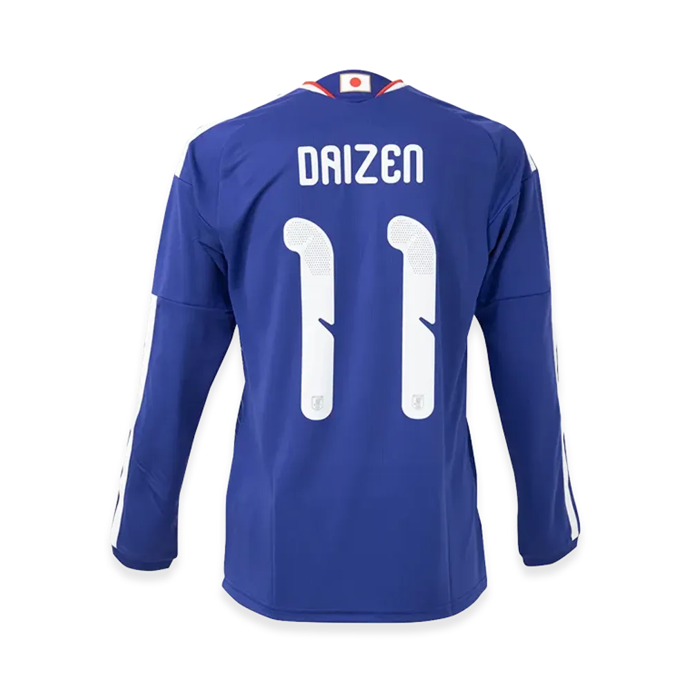 adidas Soccer Japan 2026 Home Replica Long Sleeve Jersey #11 Daizen Maeda "Japan Blue/Ash Blue"