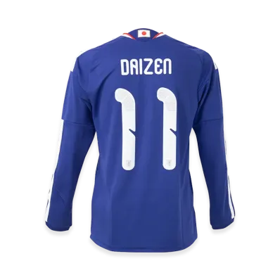 adidas Soccer Japan 2026 Home Replica Long Sleeve Jersey #11 Daizen Maeda "Japan Blue/Ash Blue"