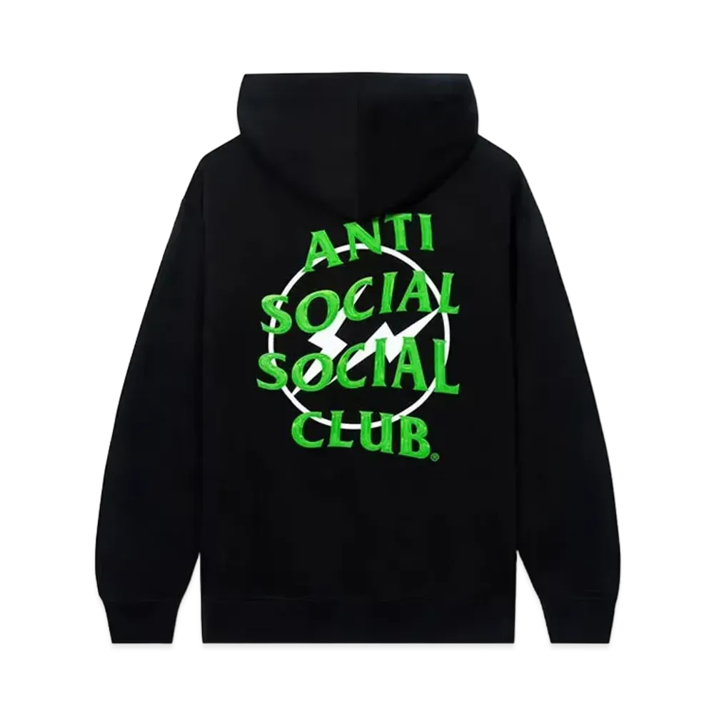 ANTI SOCIAL SOCIAL CLUB x FRAGMENT Precious Petals Black Hoodie "Green"