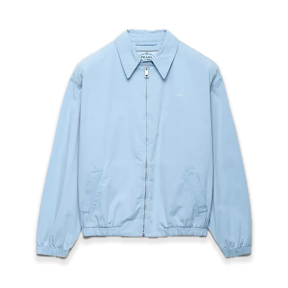 PRADA Old Gabardine Blouson Jacket "Light Blue"