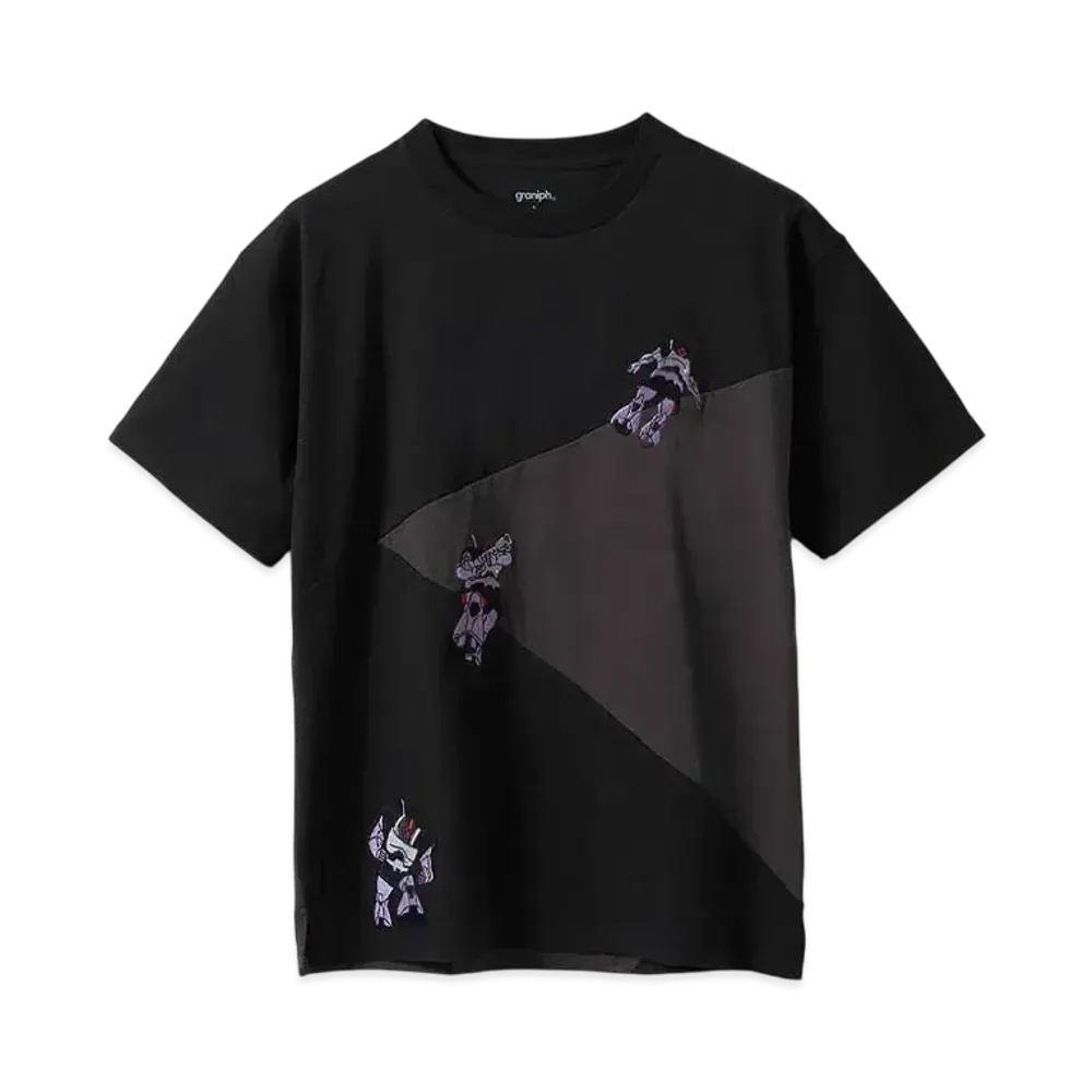 graniph x STRICT-G/Mobile Suit Gundam Black Tri-Stars Big Silhouette T-Shirt "Black"