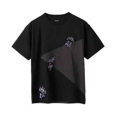 graniph x STRICT-G/Mobile Suit Gundam Black Tri-Stars Big Silhouette T-Shirt "Black"