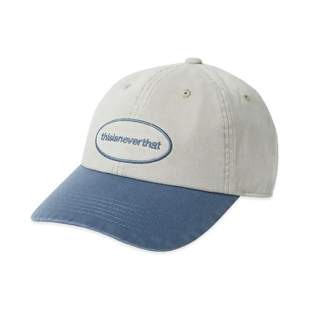 thisisneverthat Overdyed E/T-Logo Cap "Ivory/Blue"