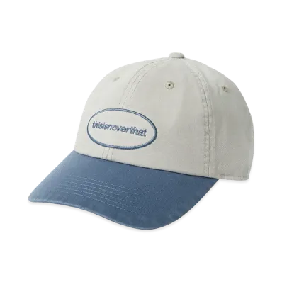 thisisneverthat Overdyed E/T-Logo Cap "Ivory/Blue"