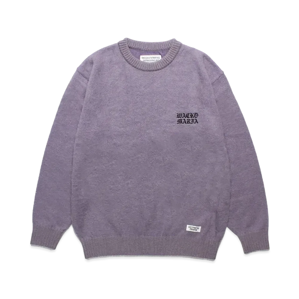 WACKO MARIA Mohair Knit Sweater "Purple"