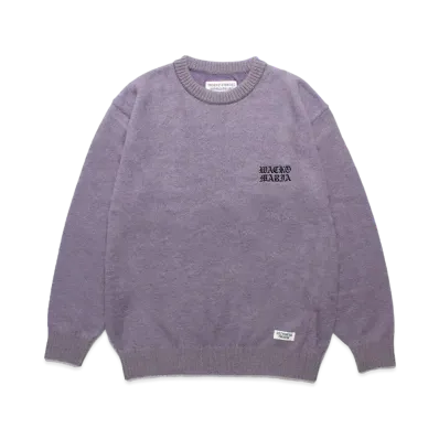 WACKO MARIA Mohair Knit Sweater "Purple"