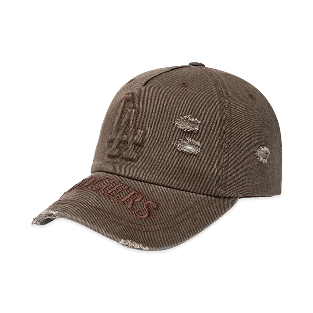 MLB Vintage Embo Damage Unstructured Ballcap "Brown"