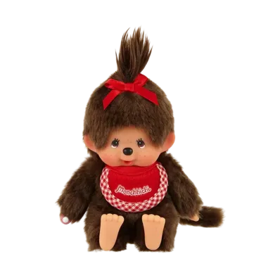 Sekiguchi "Premium Standard" Monchhichi SS Size Brown Girl Sitting