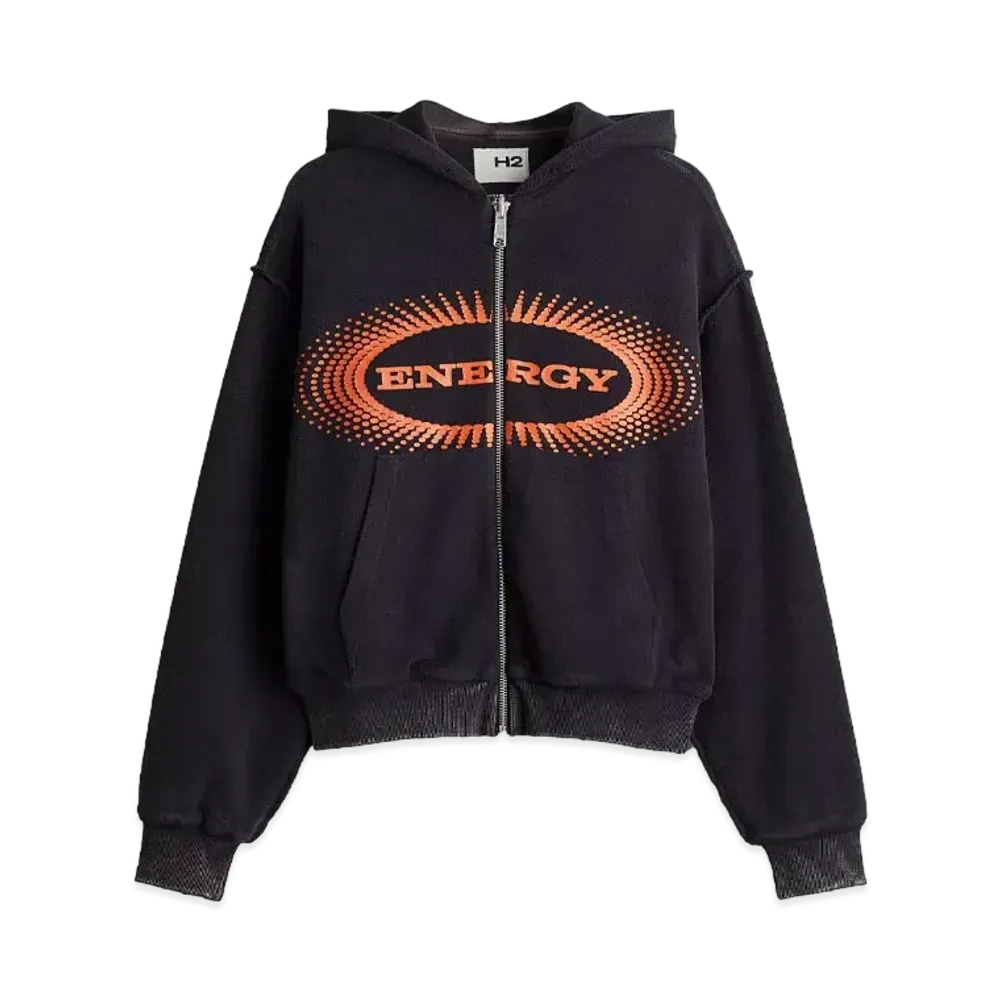 HERONPRESTON x H&M H2 Reversible Full Zip Hooded Jacket "Black/Energy"