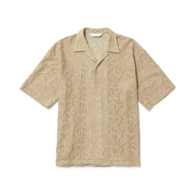 Sasquatchfabrix Love & Peace Lace OC H/S Shirt "Oil Yellow"