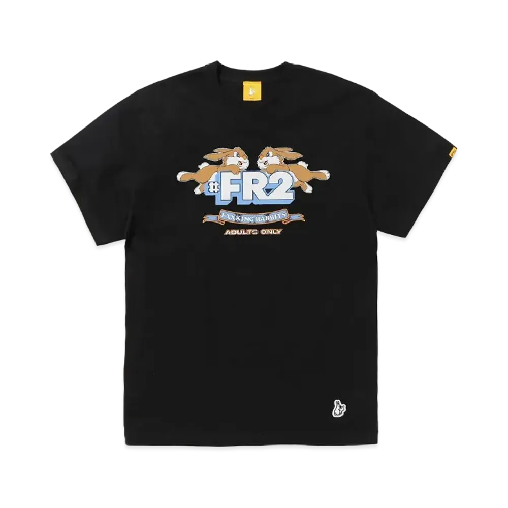 FR2 Rabbits Logo Crack T-Shirt "Black"