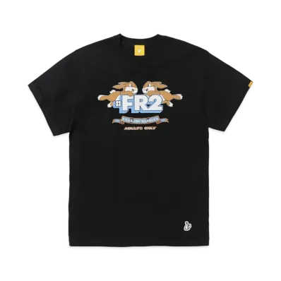 FR2 Rabbits Logo Crack T-Shirt "Black"