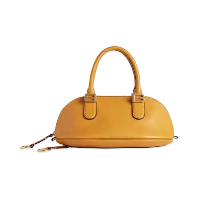 BALENCIAGA Women's Bolero Bowling Bag Mini "Curry"