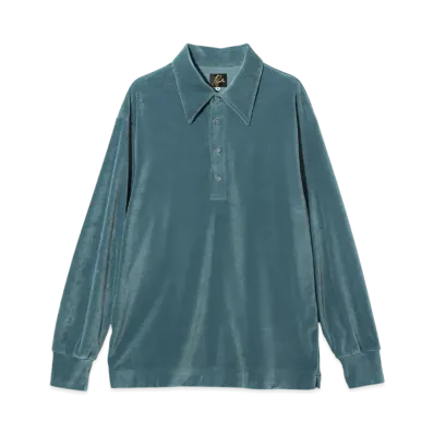 NEEDLES Pullover Shirt - Velour Jersey "Blue"