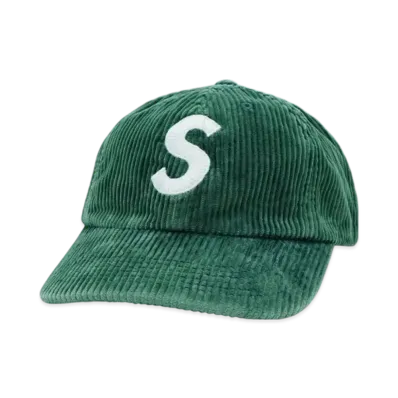 Supreme Corduroy S Logo 6-Panel "Green"