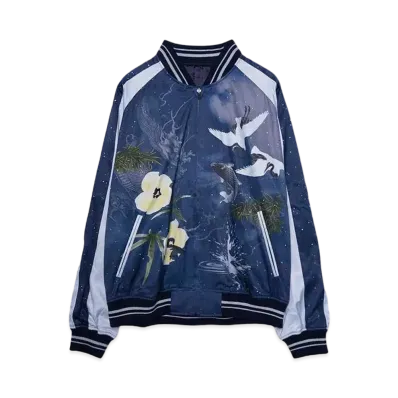 LAD MUSICIAN R/C SATIN CARP&SPLASH BLOUSON "BLUE"
