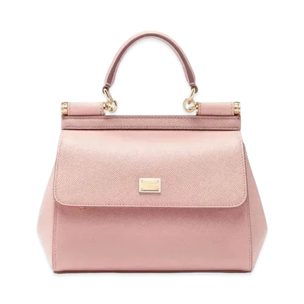Dolce&Gabbana Sicily Small Bag Dauphine Calfskin "Pink"