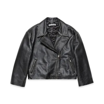 Acne Studios Denim Jacket Relaxed Cropped Fit "Anthracite Grey"