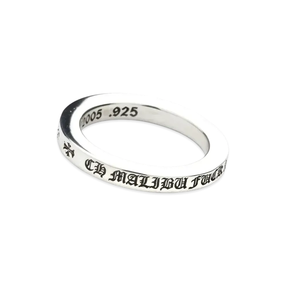 Chrome Hearts Spacer Ring 3mm CH Maribu Fuck You "Silver"