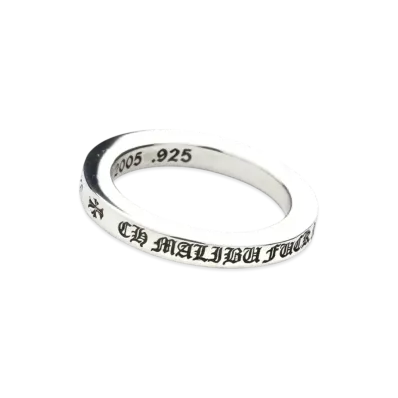 Chrome Hearts Spacer Ring 3mm CH Maribu Fuck You "Silver"