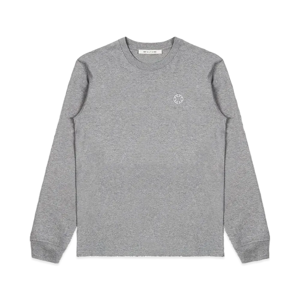 1017 ALYX 9SM Embroidered Logo Long Sleeve T-Shirt "Grey"