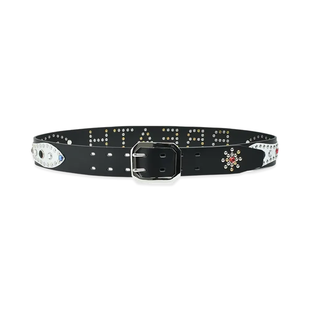 BREATH Studs Logo Belt "Black/Multi"