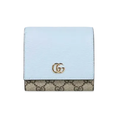 GUCCI GG Marmont Wallet "Blue"