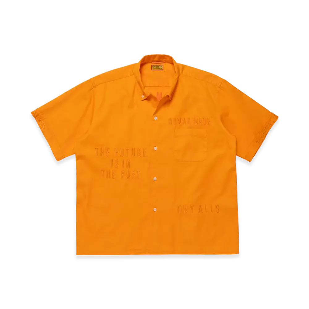 HUMAN MADE Open Collar BD Shirt "Oarnge"