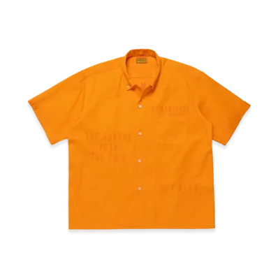 HUMAN MADE Open Collar BD Shirt "Oarnge"