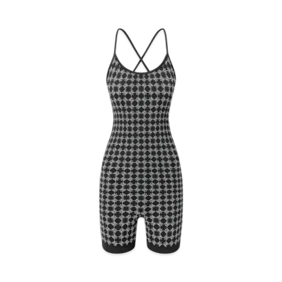 AMIRI Women's MA Quad Seamless Romper "Black"