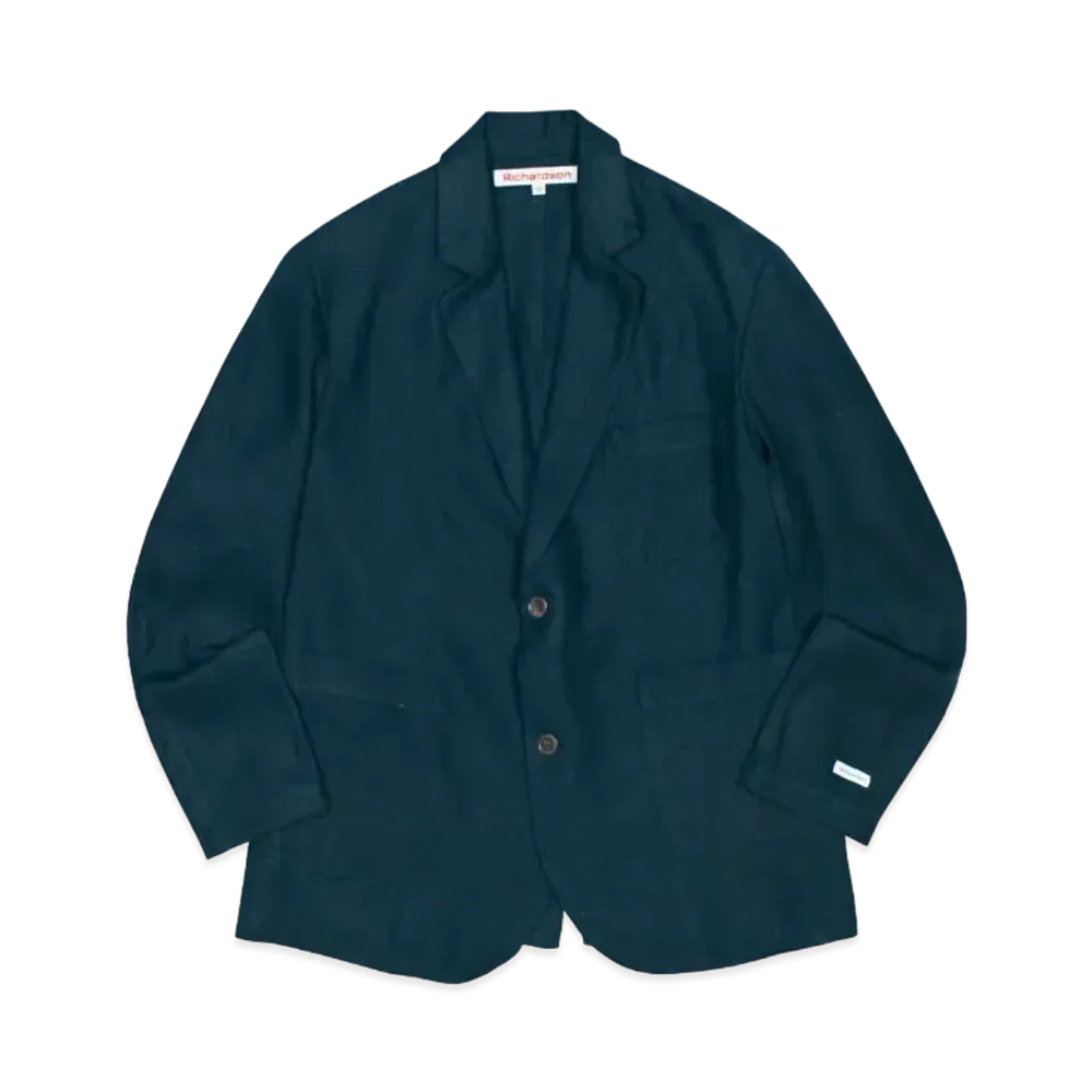 Richardson Linen Suit Jacket "Petrol Blue"
