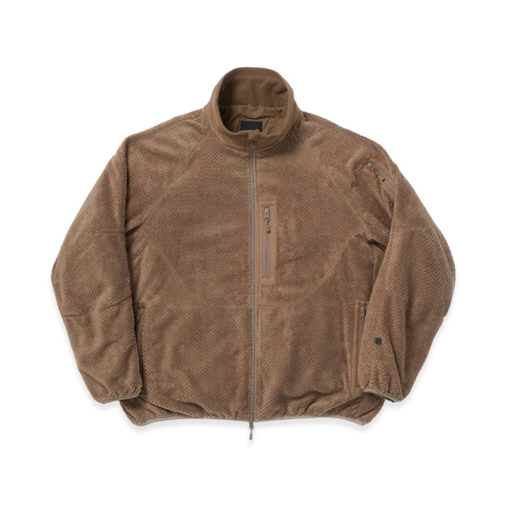 DAIWA PIER39 Women's Tech Mil Fleece Jacket "Light Brown"