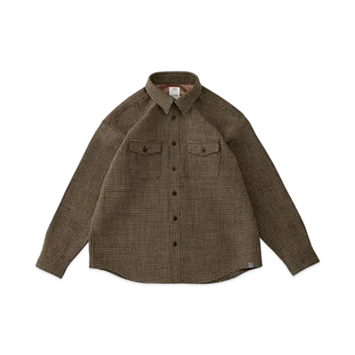 visvim LUMBER L/S (TWEED) "Brown"