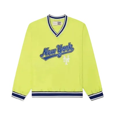 Aime Leon Dore x New York Mets Nylon V-Neck Pullover "Green"