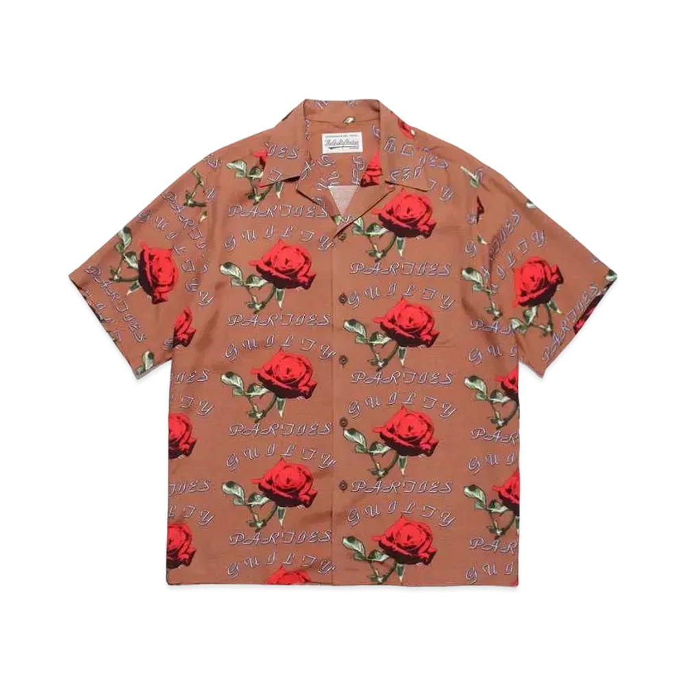WACKO MARIA PARADISE TOKYO Summer Festival Hawaiian Shirt "Brown"