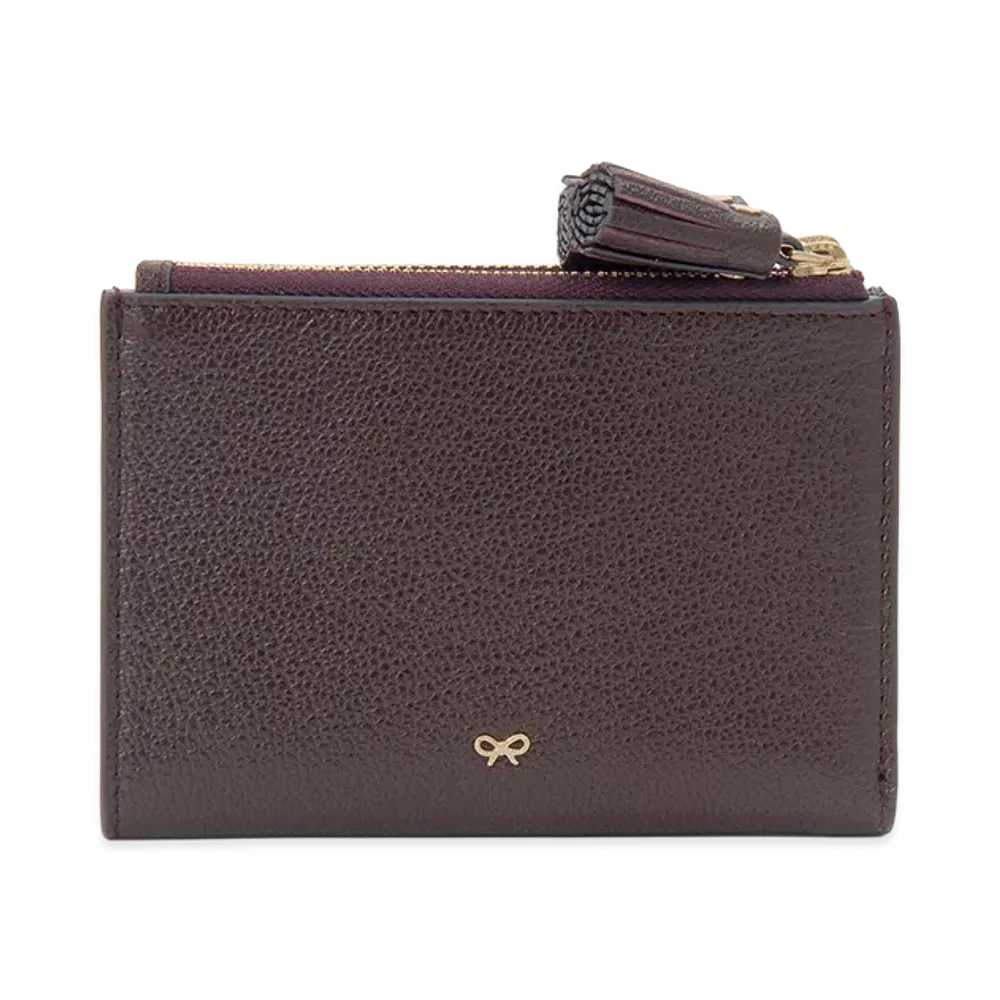 ANYA HINDMARCH Bifold Wallet "Claret Bordeaux"